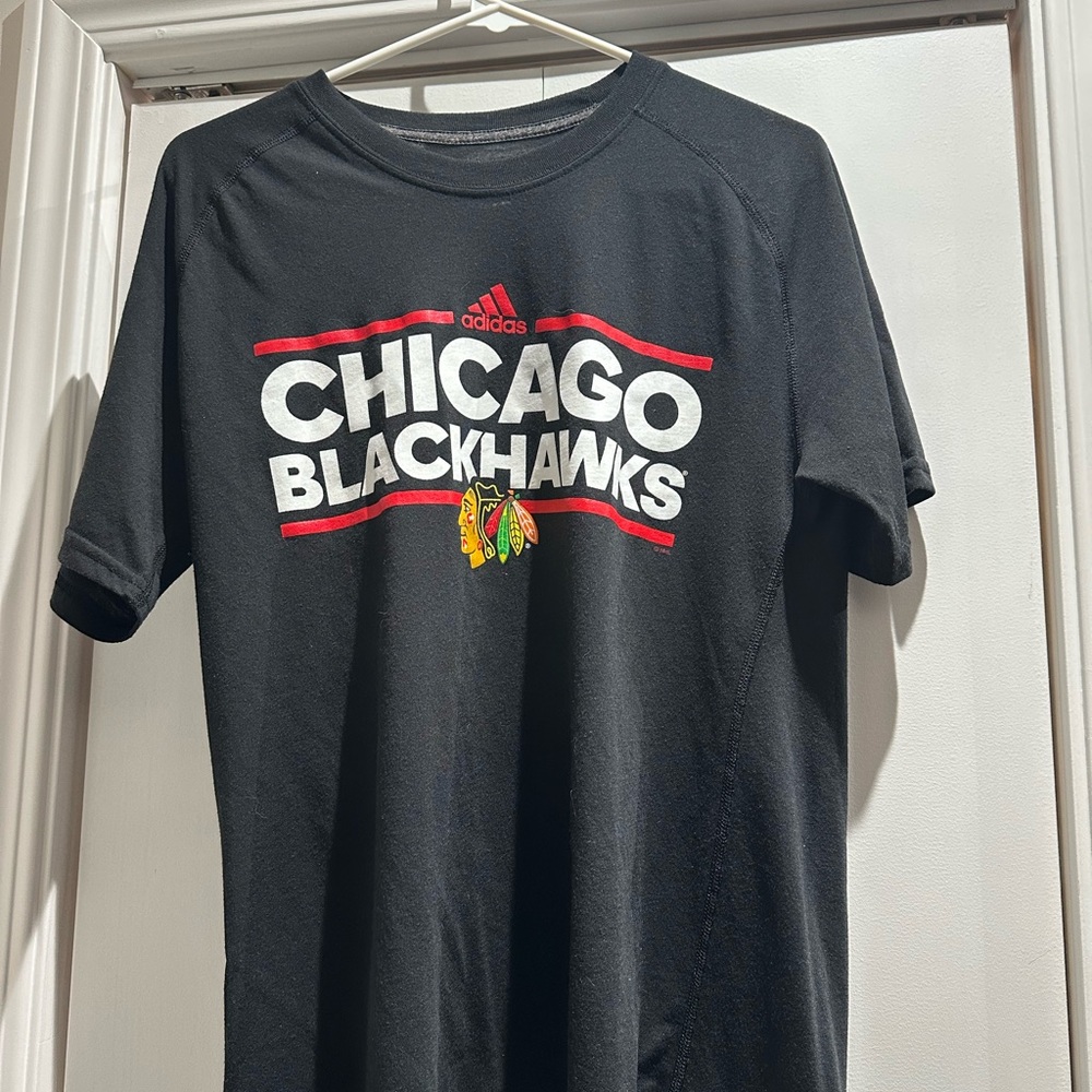 Adidas Black Chicago Blackhawks Tee